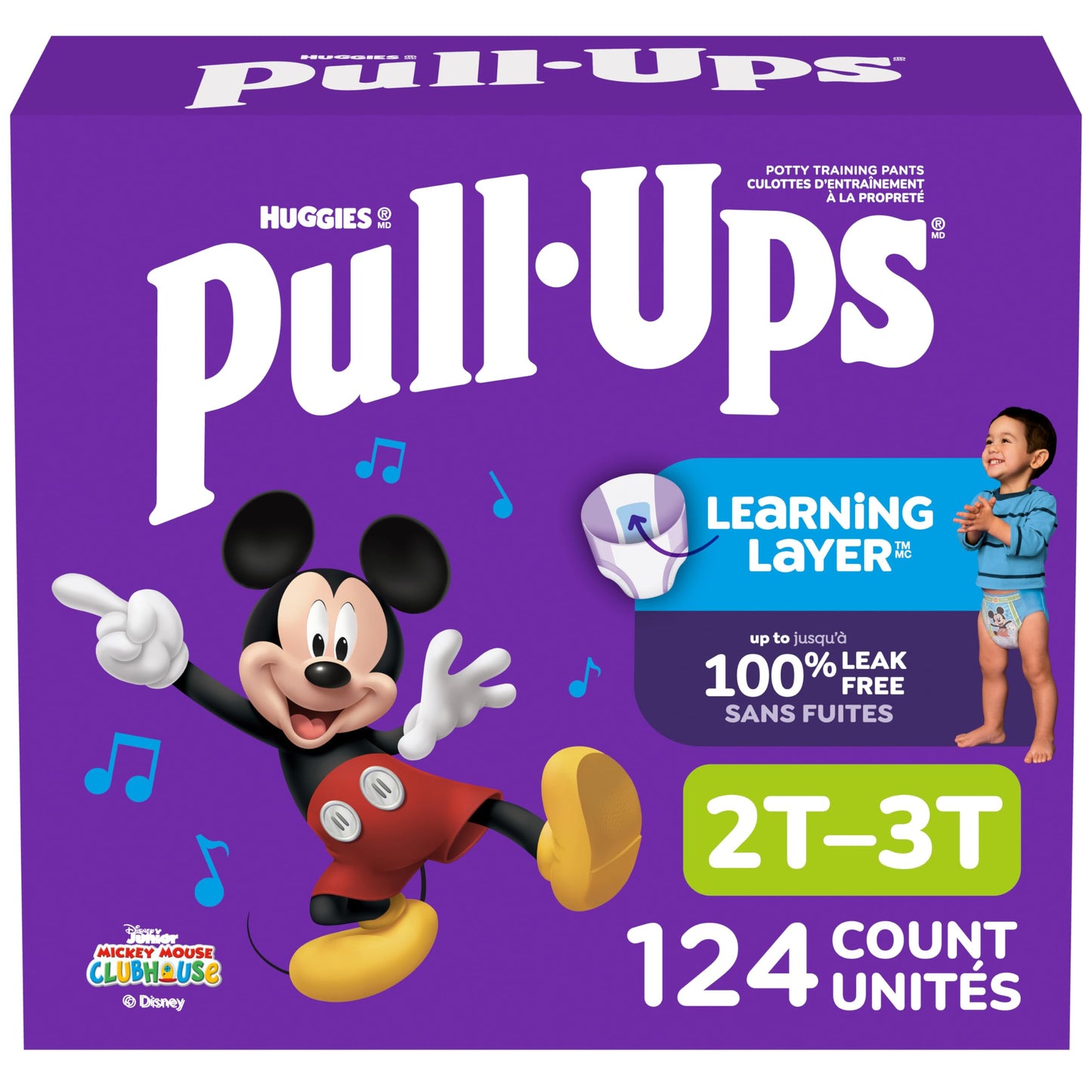 Pull-Ups Boys' Potty Training Pants, 2T-3T (16-34 lbs), 124 Count