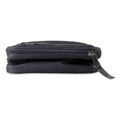 PackIt Freezable Classic Lunch Box, City Charcoal, Built with EcoFreeze® Technology, Collapsible, Reusable, Zip Closure with Front Pocket and Buckle Handle, for Work Lunch