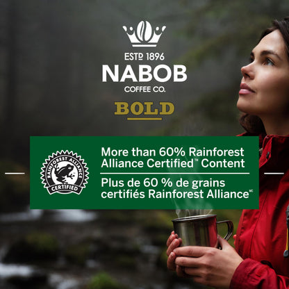 Nabob Full City Dark Coffee 100% Compostable Pods, 292g Box