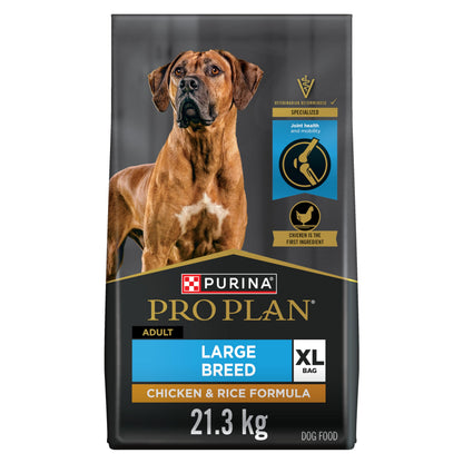 Purina Pro Plan Dry Dog Food, Specialized Large Breed Chicken & Rice - 21.3 kg Bag (1 Pack)