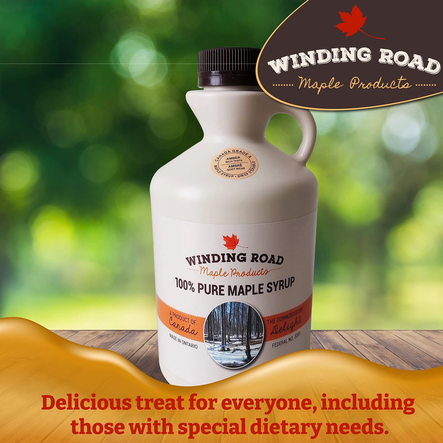 100% Pure Grade-A Amber Maple Syrup from Elmira, Ontario – Four Generations of Family Crafted Excellence