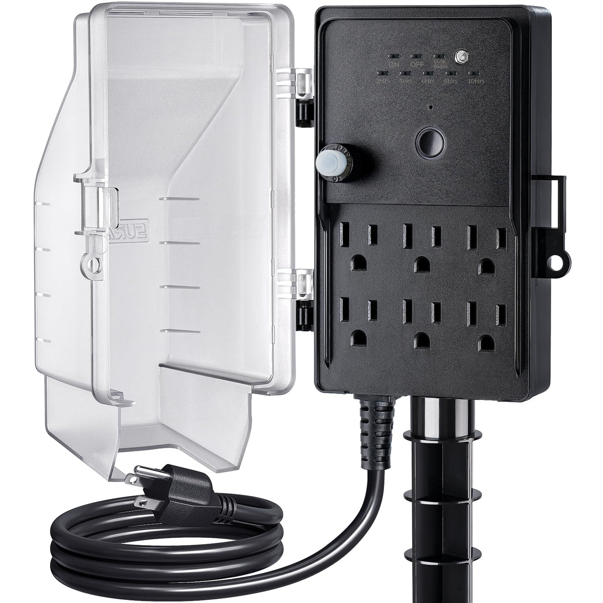 SURAIELEC Outdoor Power Stake Timer, Dusk to Dawn Weatherproof Light Timer 🍁 All In One Marketplace Canada