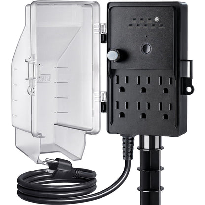 SURAIELEC Outdoor Power Stake Timer, Dusk to Dawn Weatherproof Light Timer 🍁 All In One Marketplace Canada