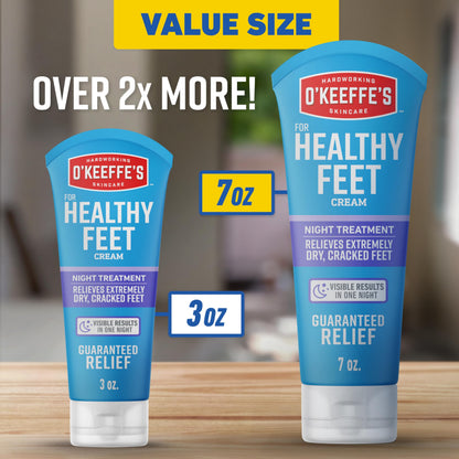 O'Keeffe's Healthy Feet Night Treatment Foot Cream for Dry Feet, 198 g O'Keeffe's