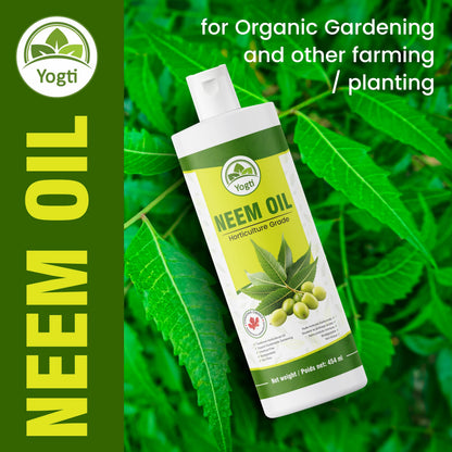 Yogti Pure Neem Oil, Cold Pressed, Unrefined, 454 ml, Multipurpose Oil to support Organic Gardening - 1 Count 🍁 All In One Marketplace Canada
