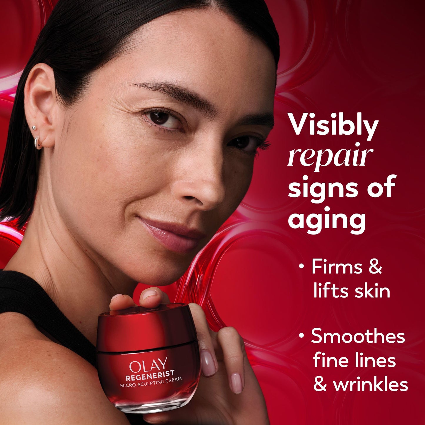 Olay Face Moisturizer, Regenerist Micro-Sculpting Facial Cream for Women - Instant Hydration, Anti-Aging, Anti-Wrinkle, Firming Skin Care - Hyaluronic Acid, Niacinamide, Amino Peptides, 50 mL - Available at All In One Marketplace Canada