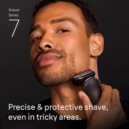 Braun Foil Shaver, Shavers for Men, Electric razor, Series 7, Wet & Dry with Turbo Mode, 7120s - Available at All In One Marketplace Canada