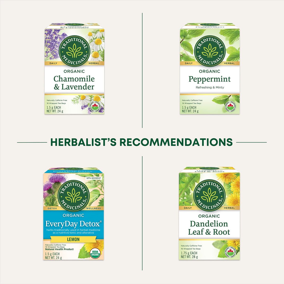 Traditional Medicinals - Organic Smooth Move Peppermint Laxative Herbal Tea (Pack of 6) - Gentle Overnight Relief of Occasional Constipation - 96 Tea Bags Total 🍁 All In One Marketplace Canada