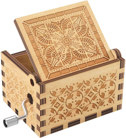 Wooden Music Box for mom Gifts You are My Sunshine Music Box, Laser Engraved Hand Crank Wooden Sunshine Music Box Gift for Mom Birthday/Mother's Day/Christmas(to mom) 🍁 All In One Marketplace Canada