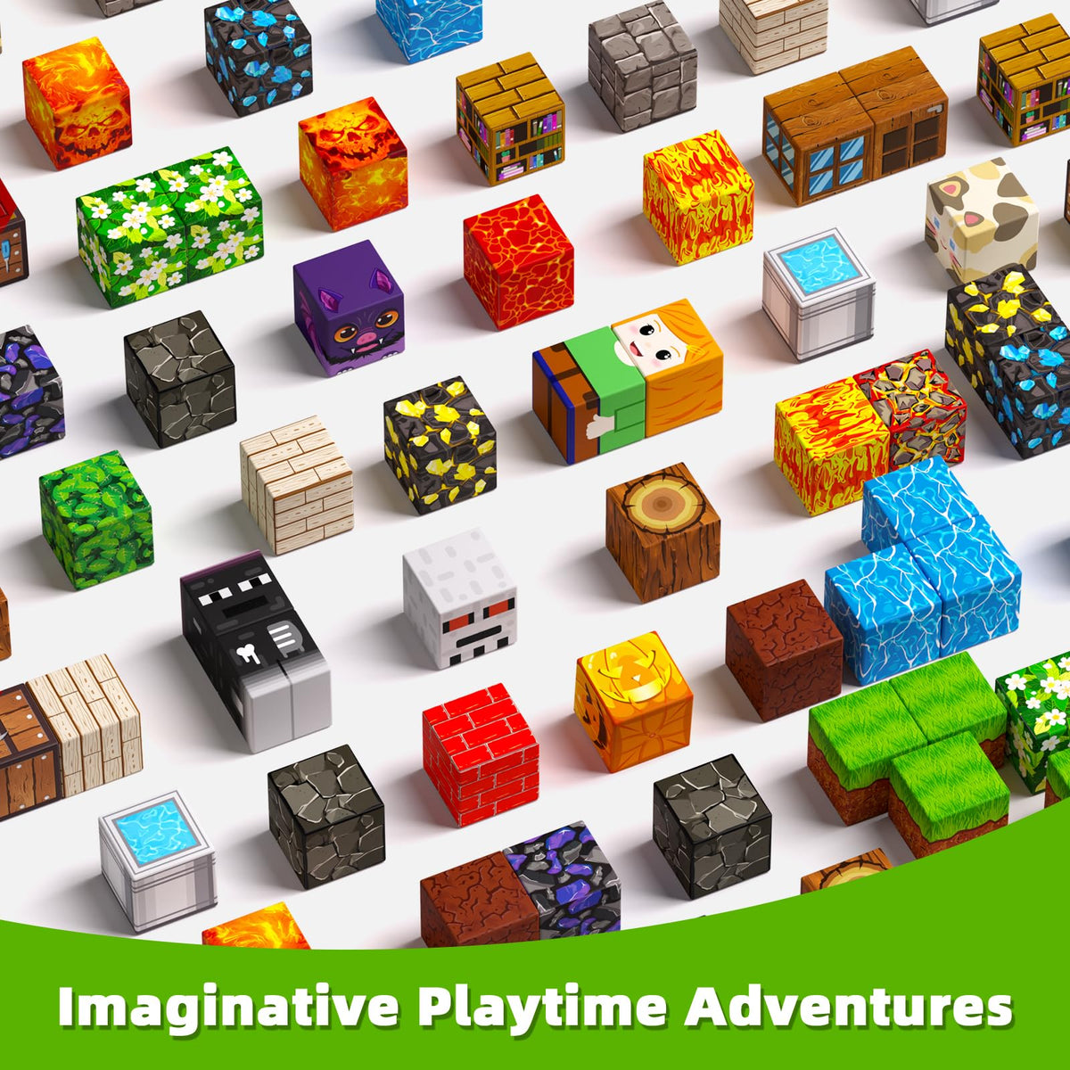 100PCS Magnetic Blocks, Toys Building Cubes Set Birthday Gifts for Kids 🍁 All In One Marketplace Canada