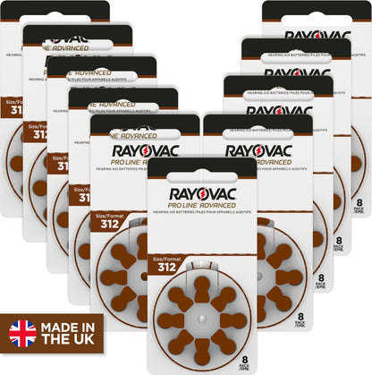 RAYOVAC® ProLine Size 312 Hearing Aid Batteries (80 Batteries) - Available at All In One Marketplace Canada