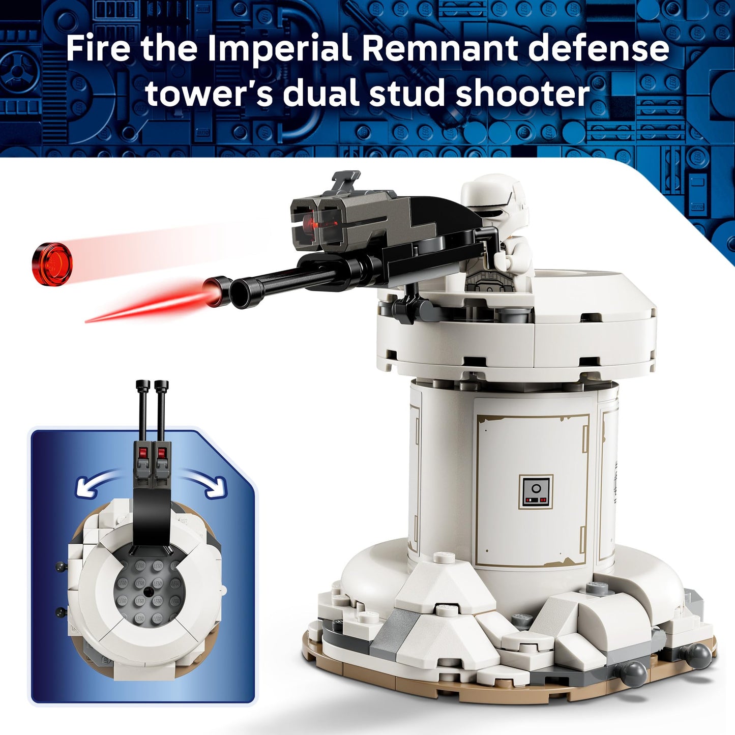 LEGO Star Wars AT-RT Attack - Building Toy for Boys & Girls, Ages 7+ - with The Mandalorian & Grogu Minifigures - Playset for Kids - Gift for Birthdays - 75444 LEGO