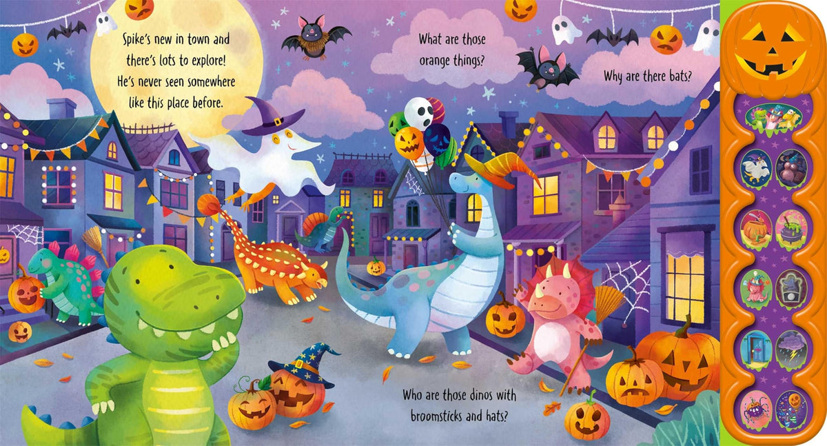 Dino's First Halloween: Friends Celebrate Their Differences in this Spook-tacular Noisy Sound-Button Book