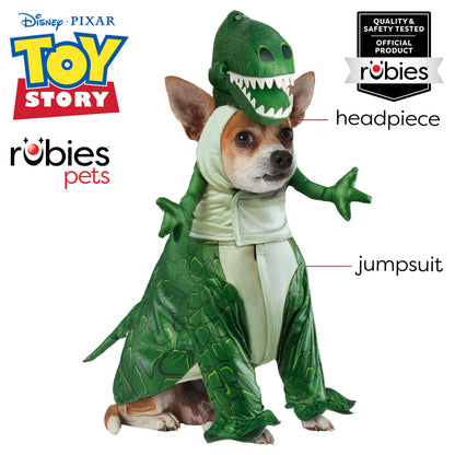 Rubies Disney Toy Story Pet Costume, Rex, Large for Themed Parties and Halloween