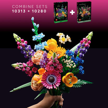 LEGO Icons Flower Bouquet Building Set - Artificial Flowers for Decoration for Home and Display, Ages 18+ - Small Fake Flowers for Table, Desk, Office - Gift for Birthdays - 10280 - Available at All In One Marketplace Canada