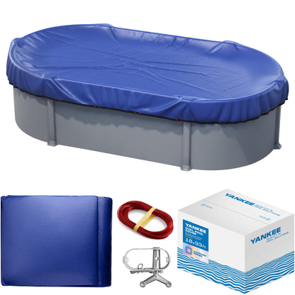 Yankee Pool Cover for Oval Pool | 18 x 33-ft | Oval Winter Pool Cover for Above Ground Pools | Extra Thick & Durable, UV-Resistant | Above-Ground Pool Protection 🍁 All In One Marketplace Canada