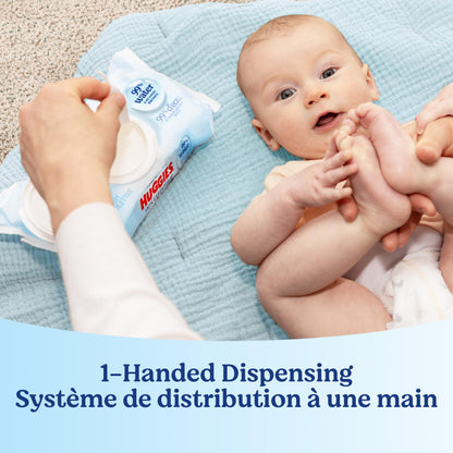 Huggies Skin Essentials Baby Wipes, Hypoallergenic, 99% Water, 6 Flip Top Packs (336 Wipes Total)