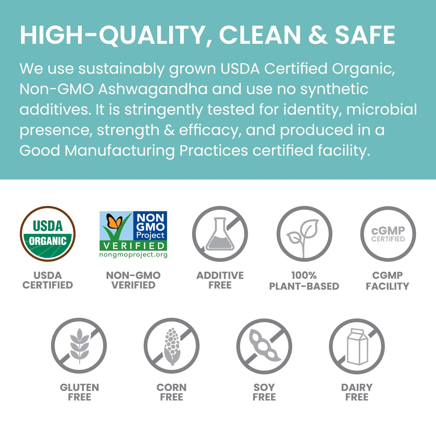 Himalaya Organic Ashwagandha, USDA Certified Organic, Non-GMO, Gluten Free Supplement, 100% Ashwagandha Powder & Extract. (90 Count) - Available at All In One Marketplace Canada