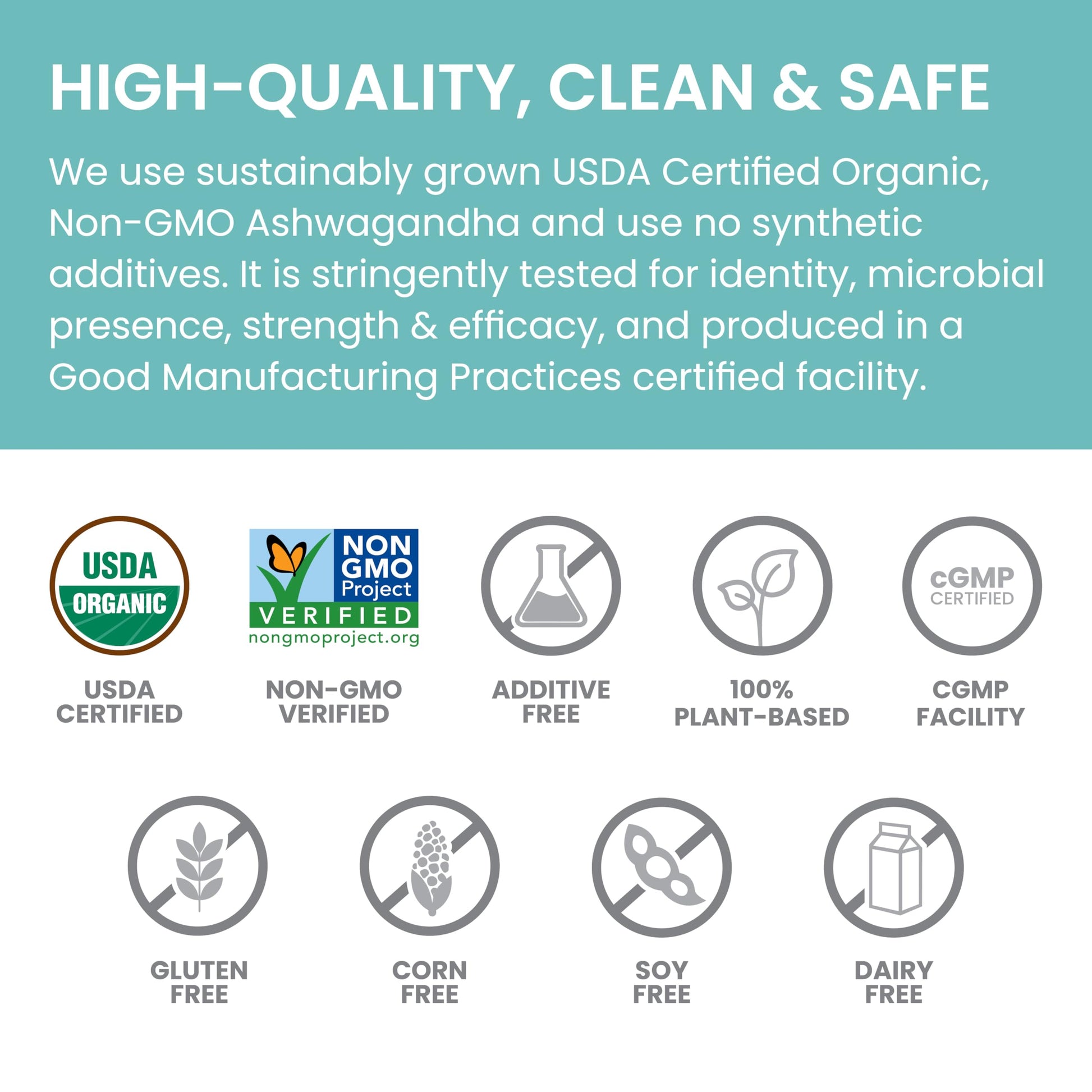 Himalaya Organic Ashwagandha, USDA Certified Organic, Non-GMO, Gluten Free Supplement, 100% Ashwagandha Powder & Extract. (90 Count) - Available at All In One Marketplace Canada