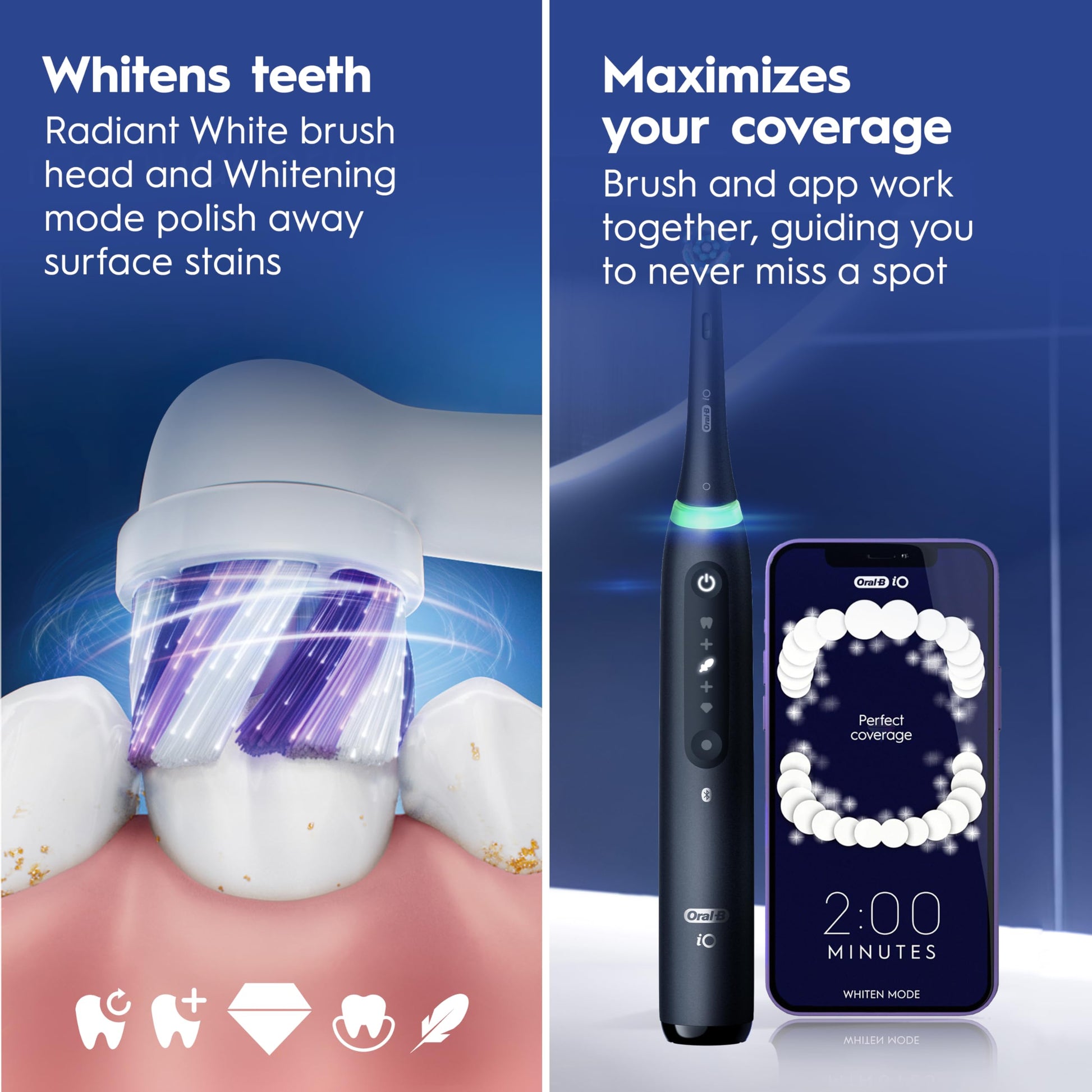 Oral-B iO Series 5 Limited Electric Toothbrush with (3) Brush Head, Rechargeable, Black Oral-B