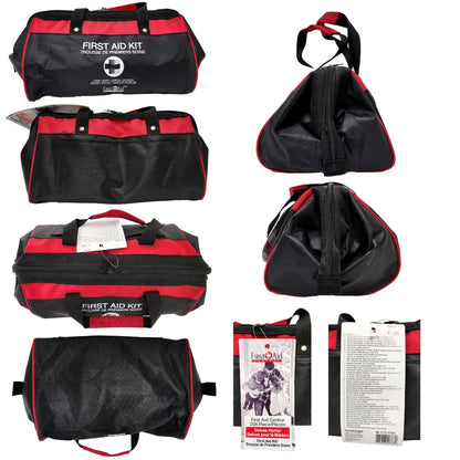First Aid Central AZ-DLHFAKN Deluxe Emergency First Aid Kit For Home, Work, and Travel, 258 Pieces