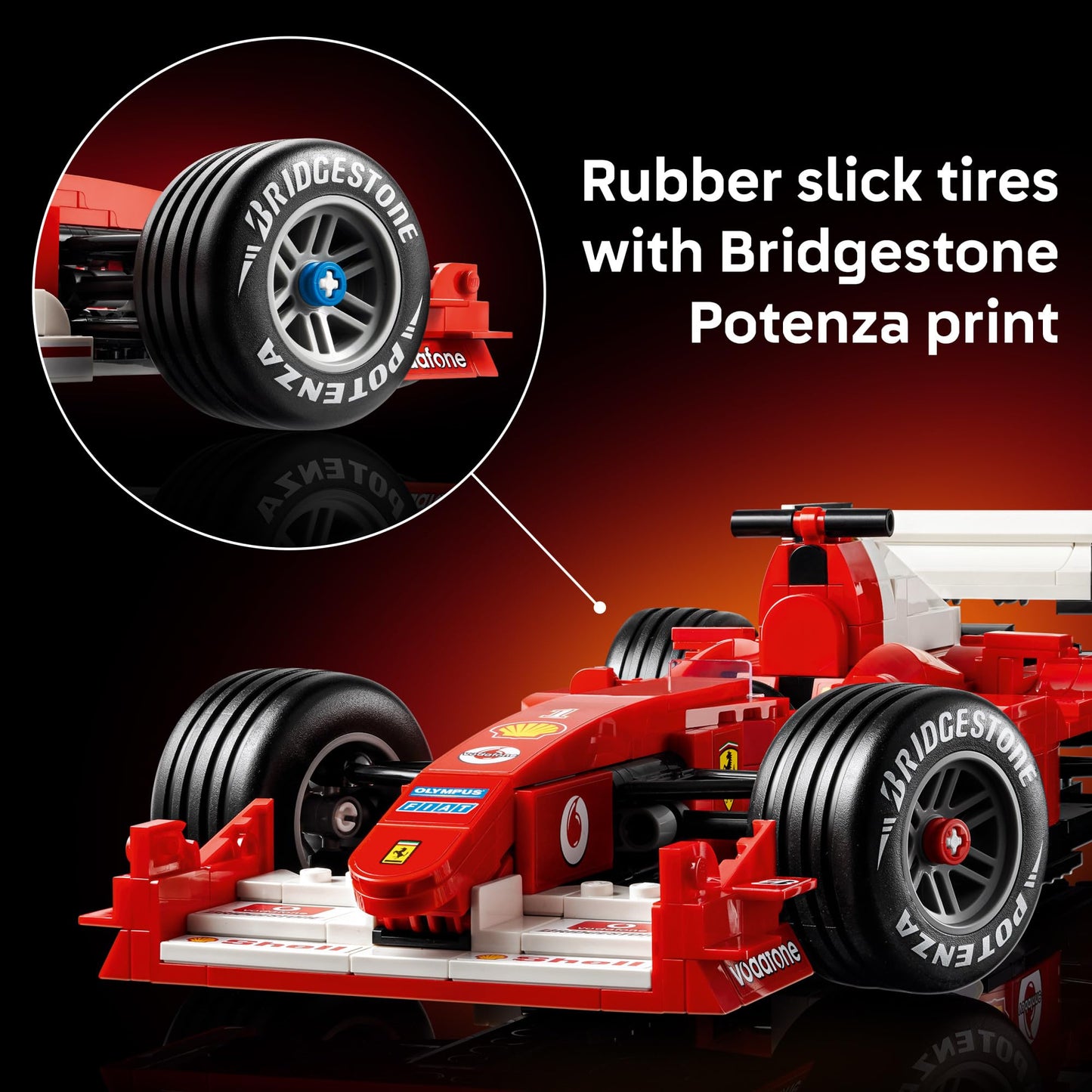 LEGO Icons Ferrari F2004 & Michael Schumacher Building Set for Adults, Ages 18+ - Ferrari F1 Bedroom, Home Office, Desk Decor - Gift Ideas for Men, Women & Fans - 11375 - Available at All In One Marketplace Canada