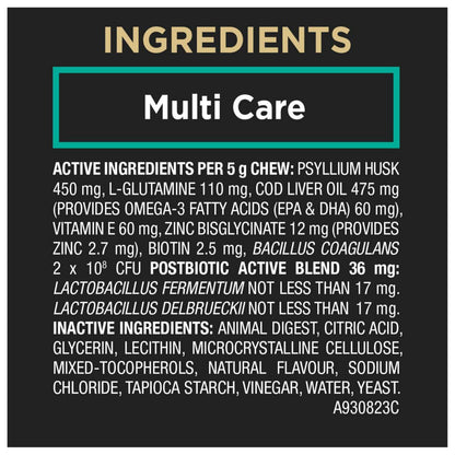 Purina Pro Plan Veterinary Supplements, Mutli Care Dog Chew Probiotic - 150 g (30 Chews) Pro Plan Veterinary Diets