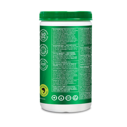Organika Canadian-Made Marine Collagen PCOS Relief Powder - Clinically Researched 40:1 Inositol Blend, Folate, B12 - Helps support Hormone Balance, Menstrual Cycle and Fertility - 283g
