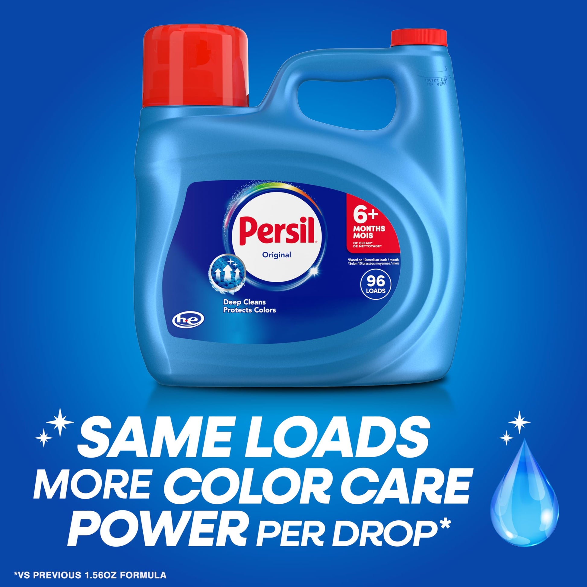 Persil Original Liquid Laundry Detergent, 3.72L/96 Loads, Colour Protection - Available at All In One Marketplace Canada