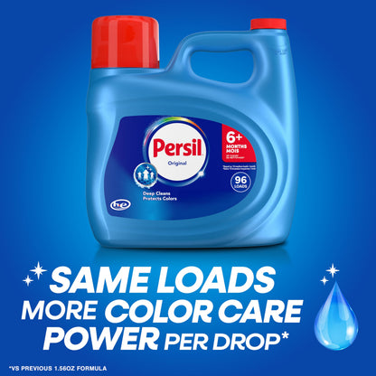 Persil Original Liquid Laundry Detergent, 3.72L/96 Loads, Colour Protection - Available at All In One Marketplace Canada