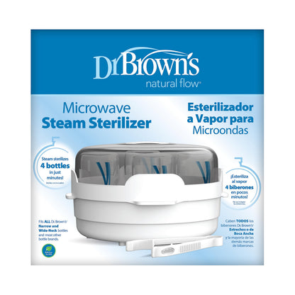 Dr. Brown's Microwave Steam - for Baby Bottles, Nipples, Bottle Parts, Pacifiers, Teethers and Breast Pump Parts Dr. Brown's