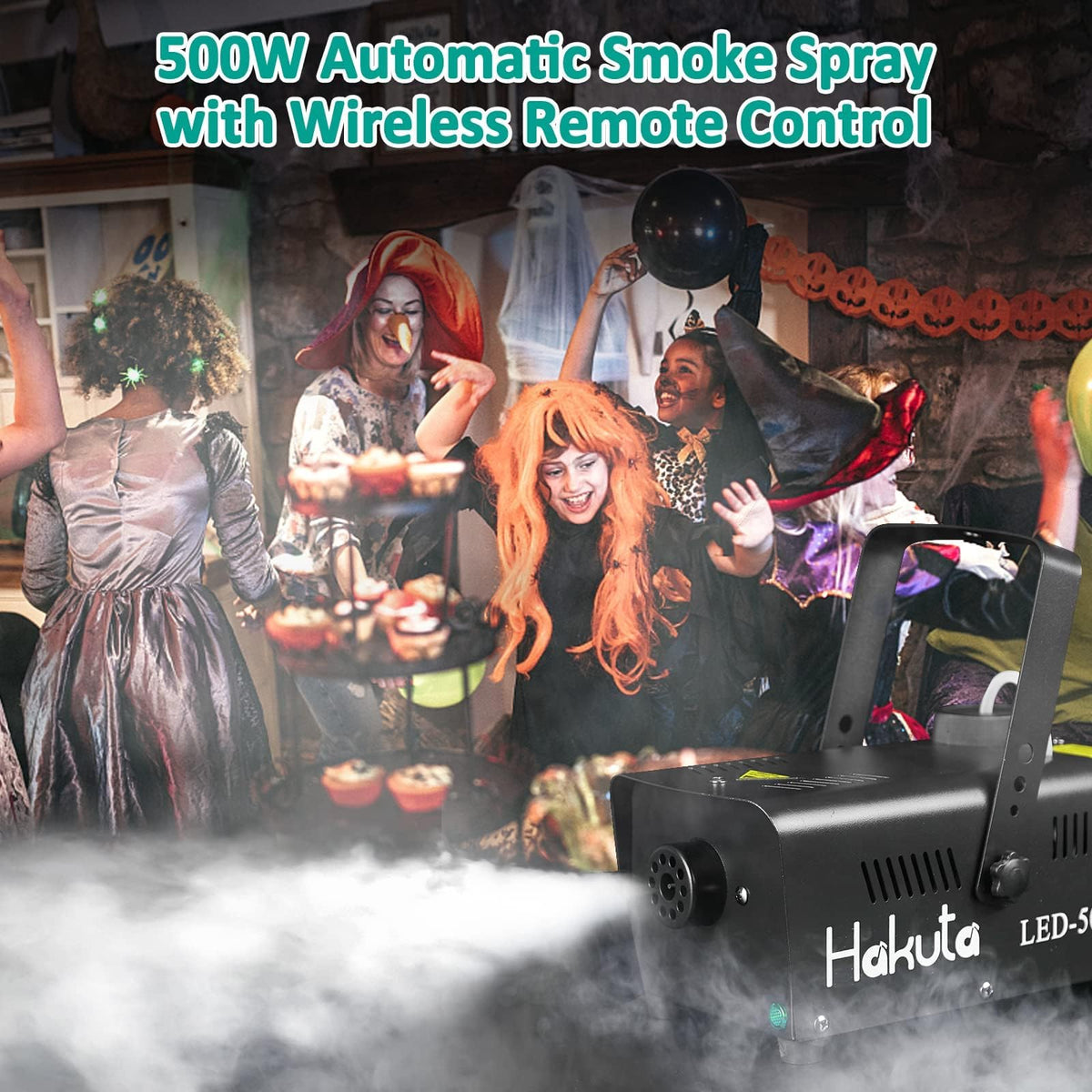 HAKUTA Fog Machine with Wireless Remote & Auto Spray, 500W Smoke Machine 🍁 All In One Marketplace Canada