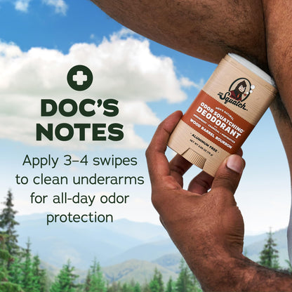 Dr. Squatch Natural Men’s Deodorant – Aluminium Free Natural Deodorant For Men with Charcoal & Postbiotics for 72-Hour Odor Protection – Wood Barrel Bourbon, 2.65oz Stick (2-pack) - Available at All In One Marketplace Canada