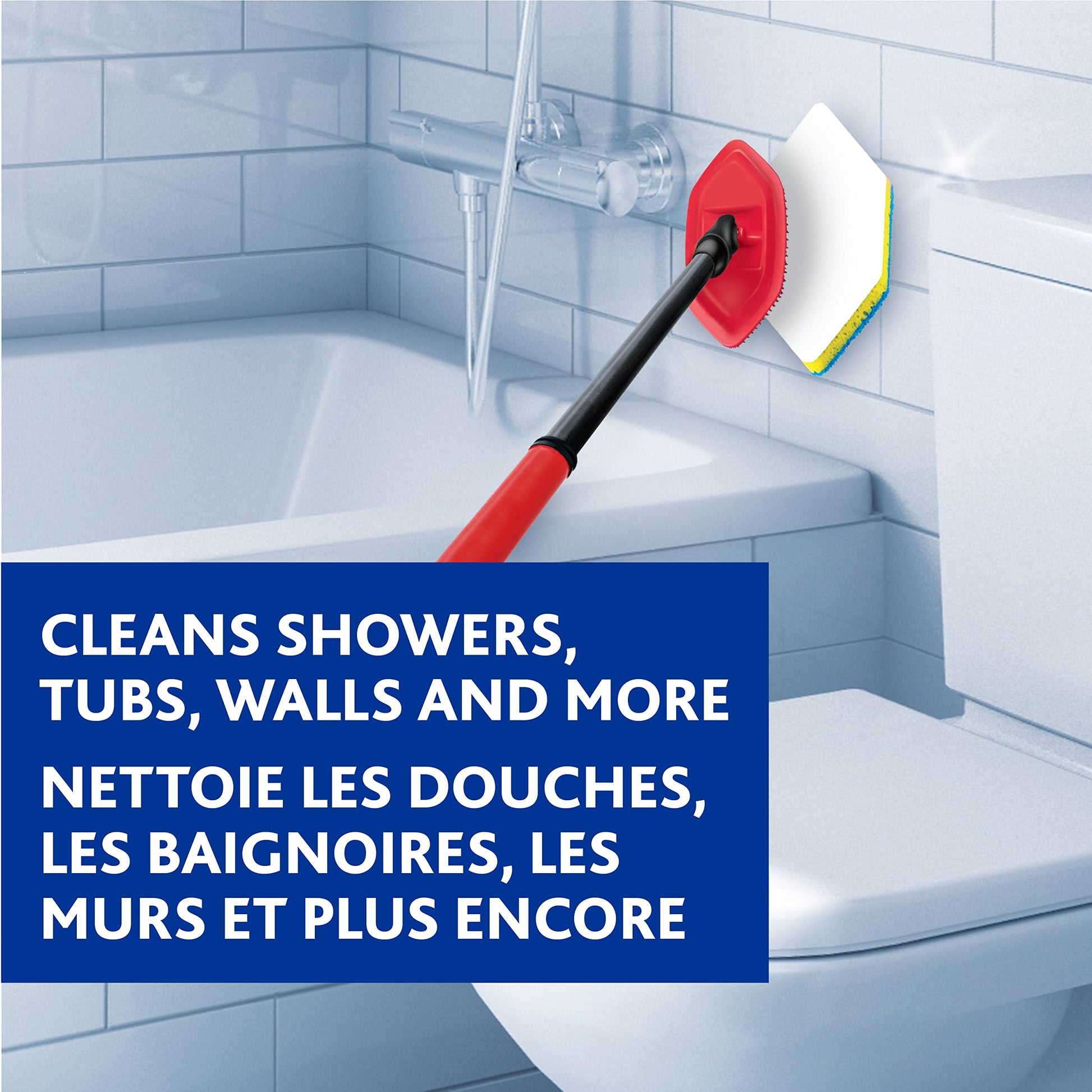 Vileda Bathroom Cleansing Supplies Set | Includes 1 Magic Mop with 1 Extra Refill and 1 Microfibre Bathroom Cleaning Cloth Vileda