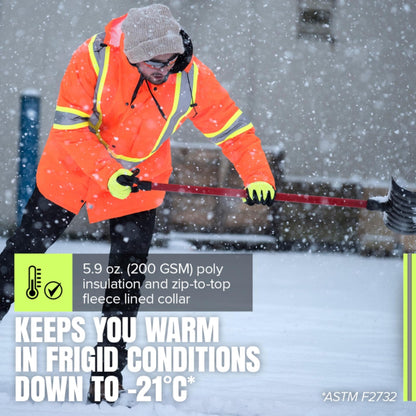 Pioneer Hi Vis Winter Work Jacket for Men - For Construction - Class 2 🍁 All In One Marketplace Canada