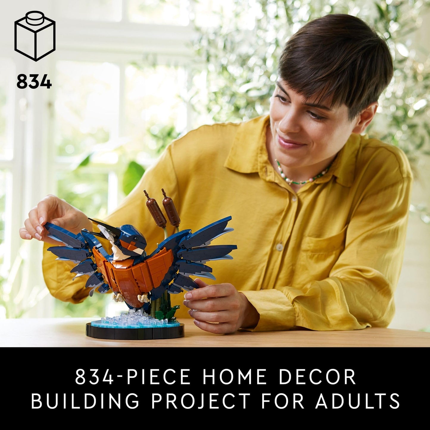 LEGO Icons Kingfisher Model Building Kit - Detailed 3D Puzzle for Adults, 18+ - Collectible, Relaxing DIY Craft for Bird Lovers - Gift for Mother's Day - 10331 LEGO