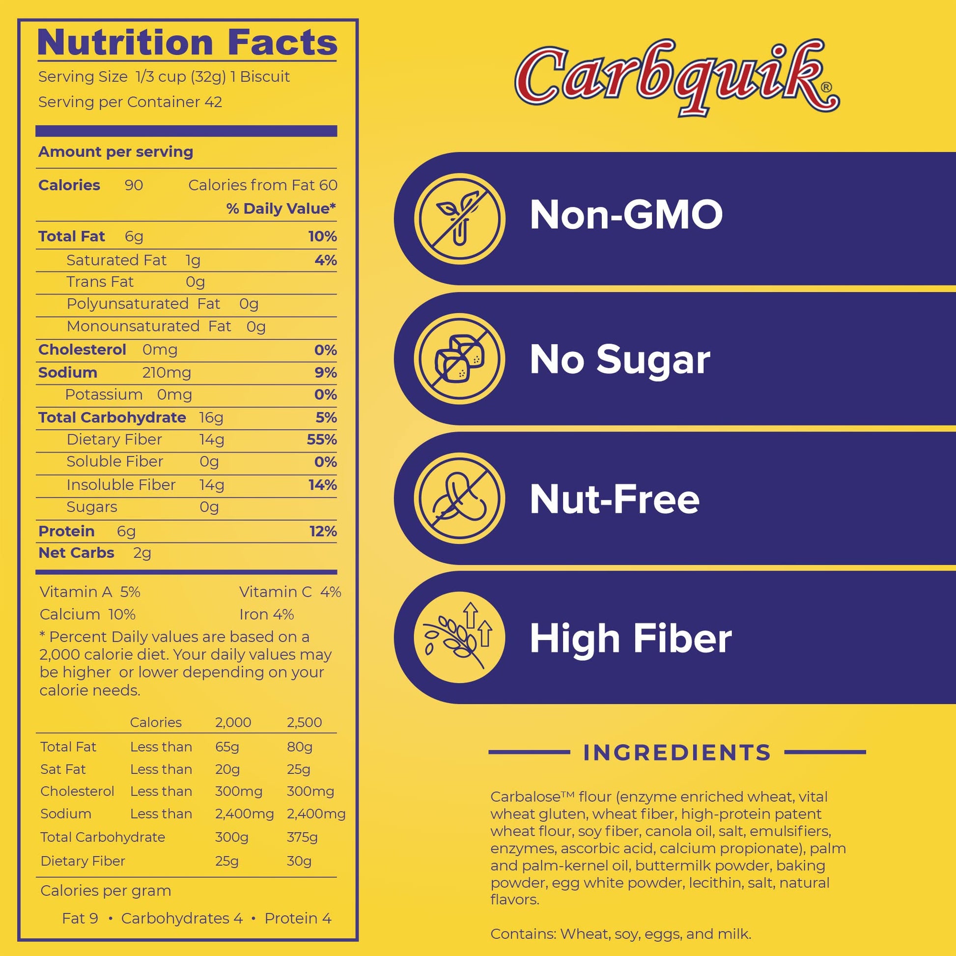 CarbQuik Baking Mix, 3 lb (48 oz)