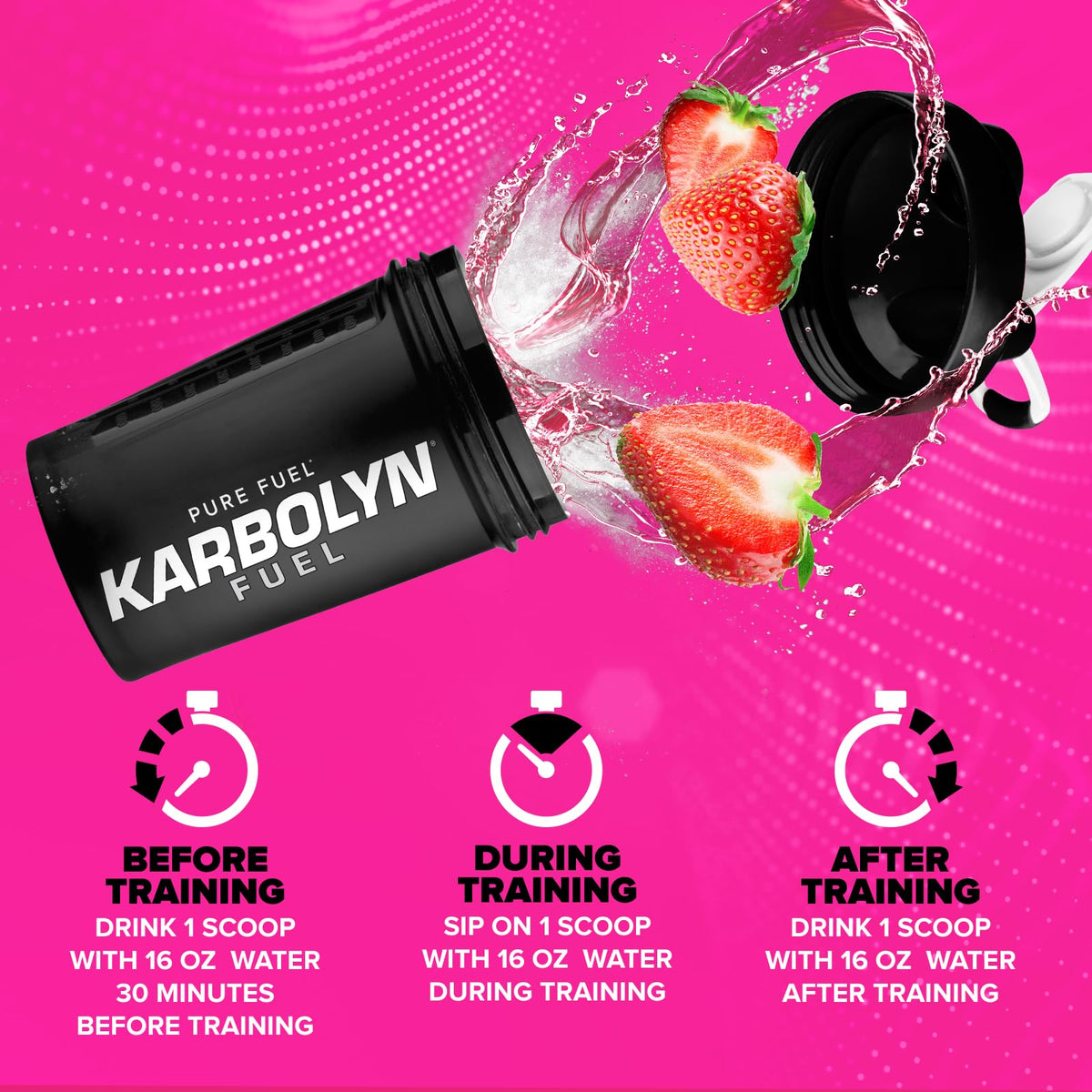 Karbolyn Fuel, Complex Carbohydrate, Post Workout & Pre Workout Powder, Clinically Tested, Intense Energy - Natural (Unflavored), 2.2-Pound