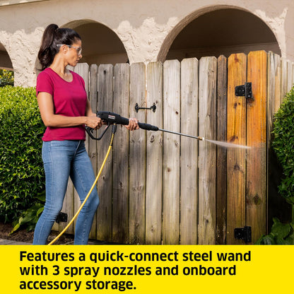 Kärcher K1800PS Max 2250 PSI Electric Pressure Washer with 3 Spray Nozzles - Great for Cleaning Cars, Siding, Driveways, Fencing and More - 1.2 GPM KÄRCHER