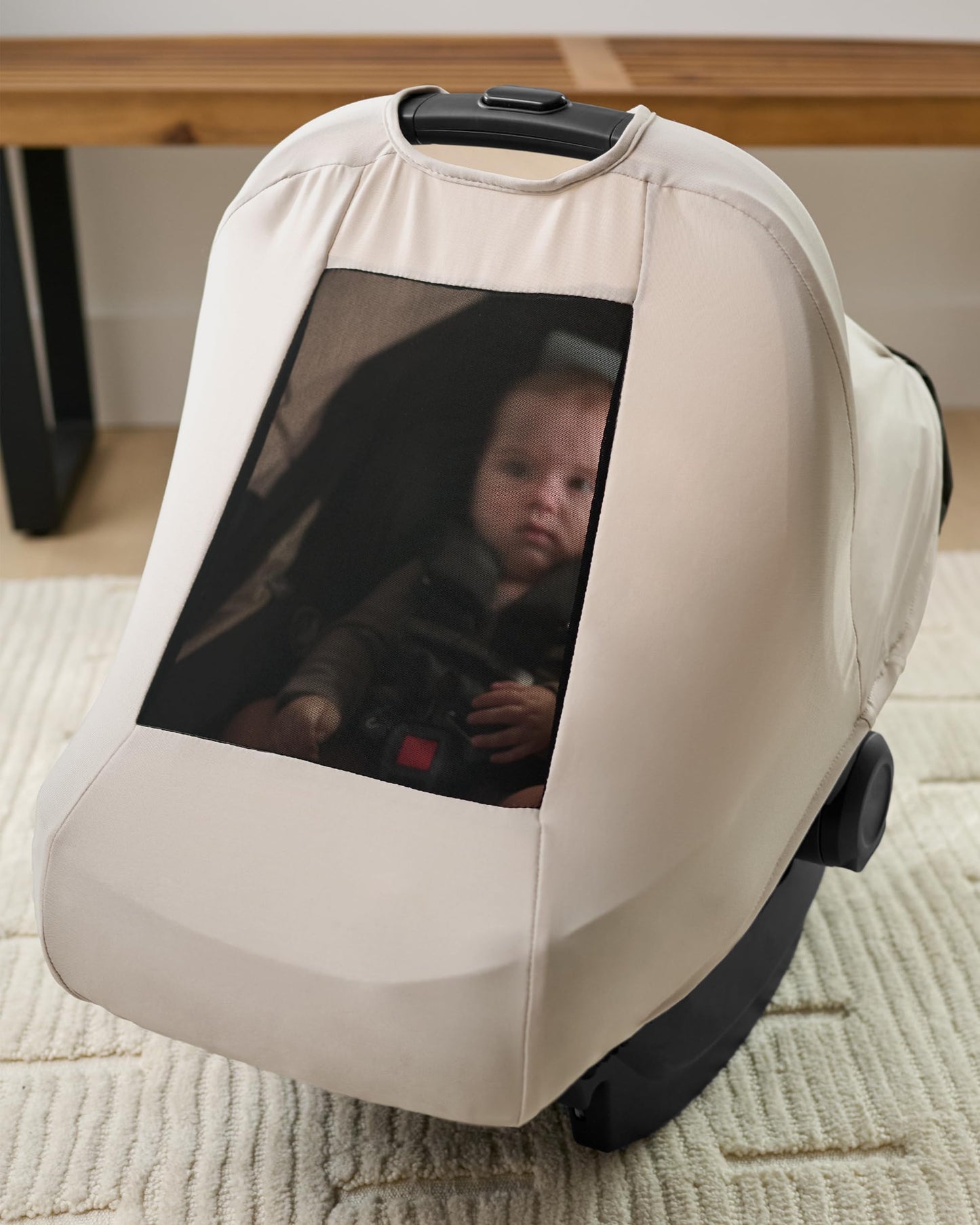 Skip Hop All Seasons Baby Car Seat Cover 4 in 1 Universal Fit with UPF40+ Sunshade and Water Resistant Fabric Oat 🍁 All In One Marketplace Canada