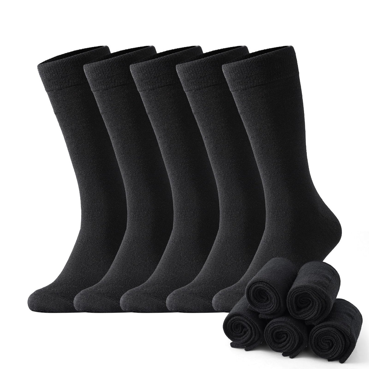 Mens Merino Wool Dress Socks, Lightweight Thermal Crew Socks for Winter 🍁 All In One Marketplace Canada
