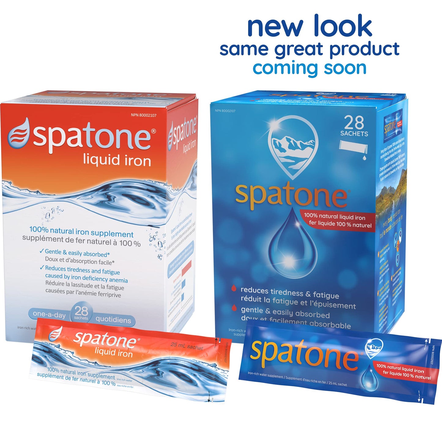 Spatone 100% Natural Liquid Iron Supplement, Original Flavour, Vegan, Reduces Tiredness & Fatigue, 28 Sachets x 25 mL, 700.0 ml (Pack of 1) - Available at All In One Marketplace Canada
