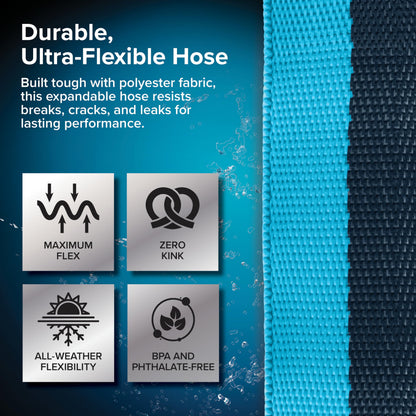 Camco EvoFlex2 50-ft Drinking Water Hose - RV Drinking Water Hose Reinforced with Fabric & Ultra Lightweight - Contains No Lead, No BPA & No Phthalate - Abrasion Resistant (22579)