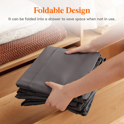 Lifewit 4 Pack 95L Under Bed Storage Bins, Foldable Closet Organizers and Storage Containers,Underbed Storage Bags with Reinforced Handle for Blanket,Clothing,Comforter, Sheets,Wrapping Paper, Grey - Available at All In One Marketplace Canada