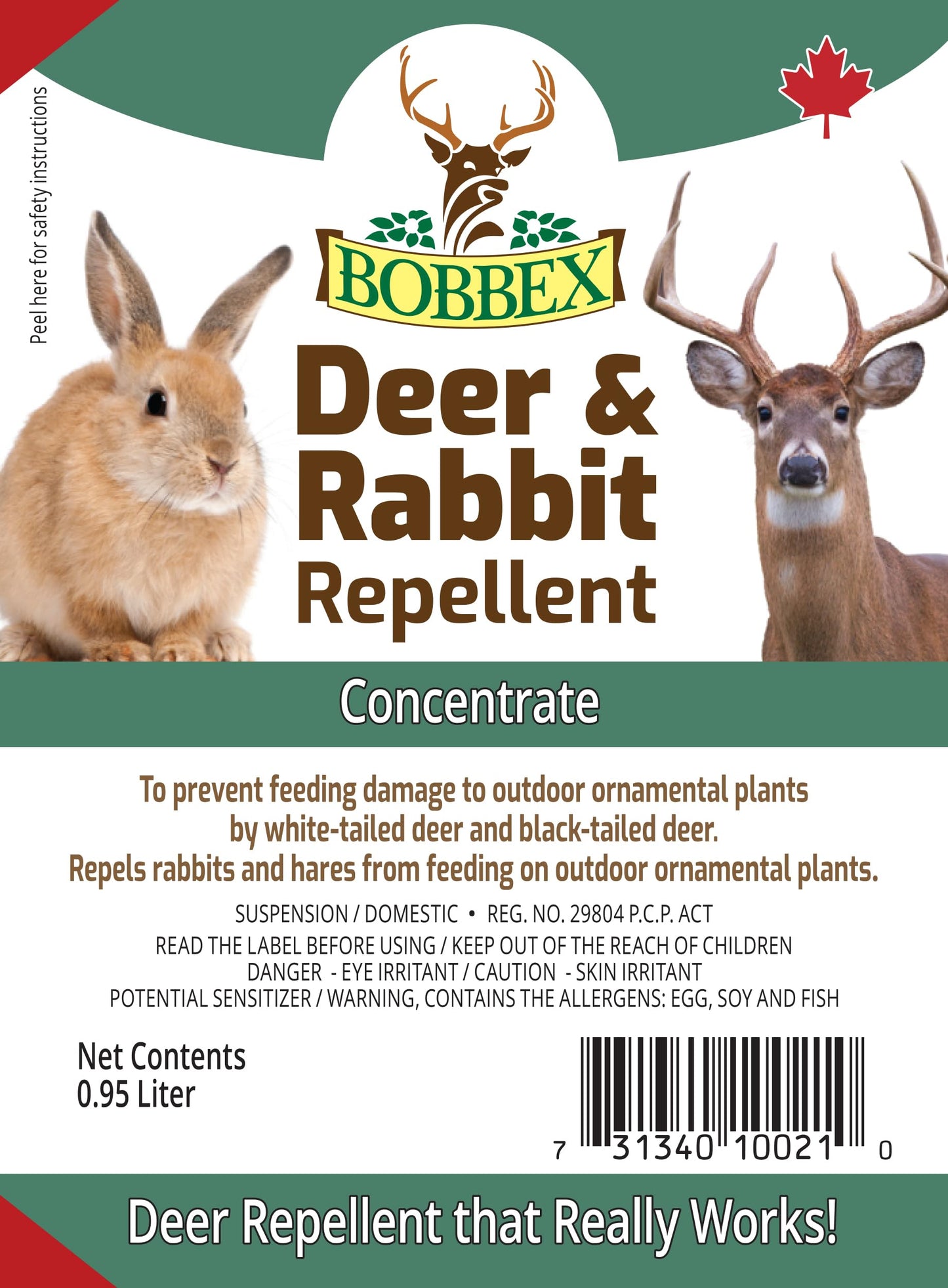 Bobbex Deer & Rabbit Repellent 0.95 Liter Concentrate Bobbex