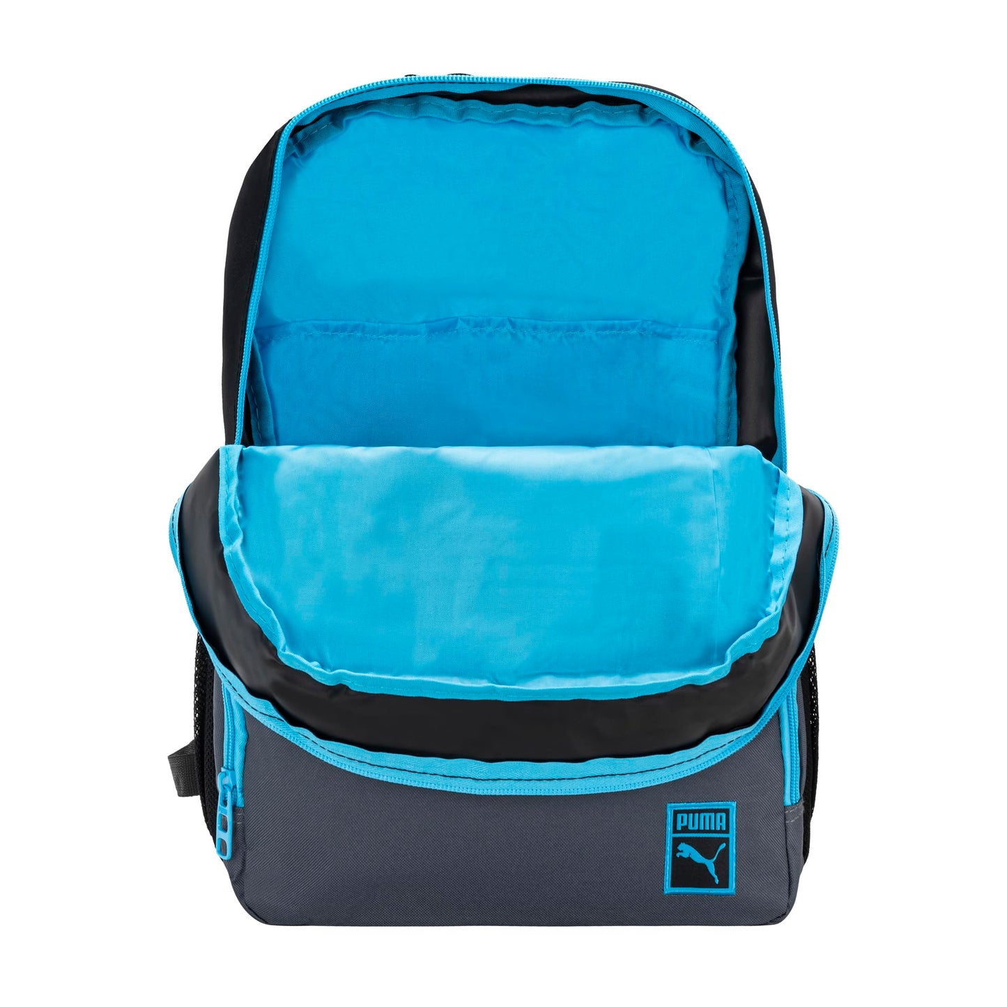 PUMA KIDS' LOGO BACKPACK, Black/Blue, Youth Size PUMA