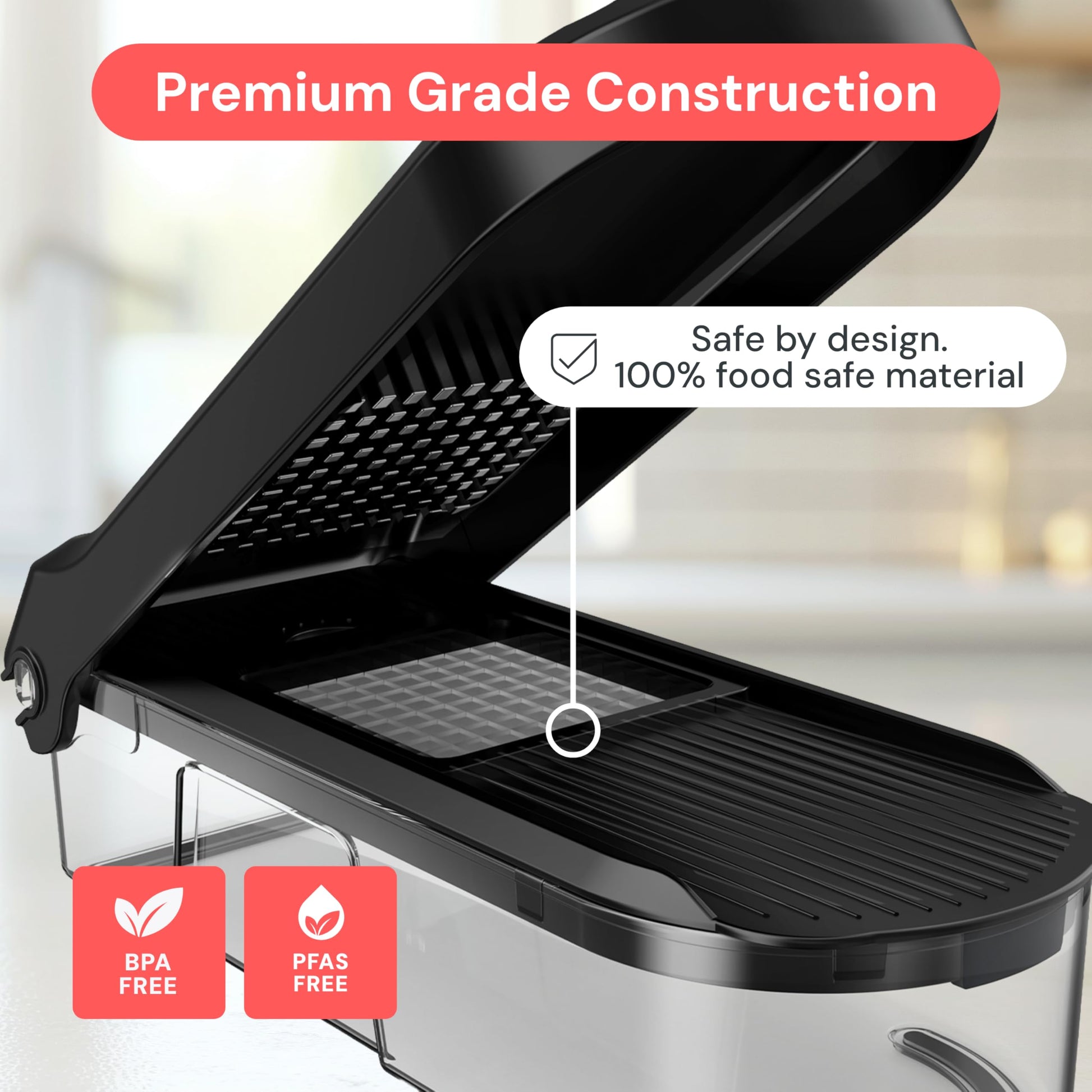 Fullstar Pro Core - Vegetable Chopper & Mandoline Slicer - 6 Blades