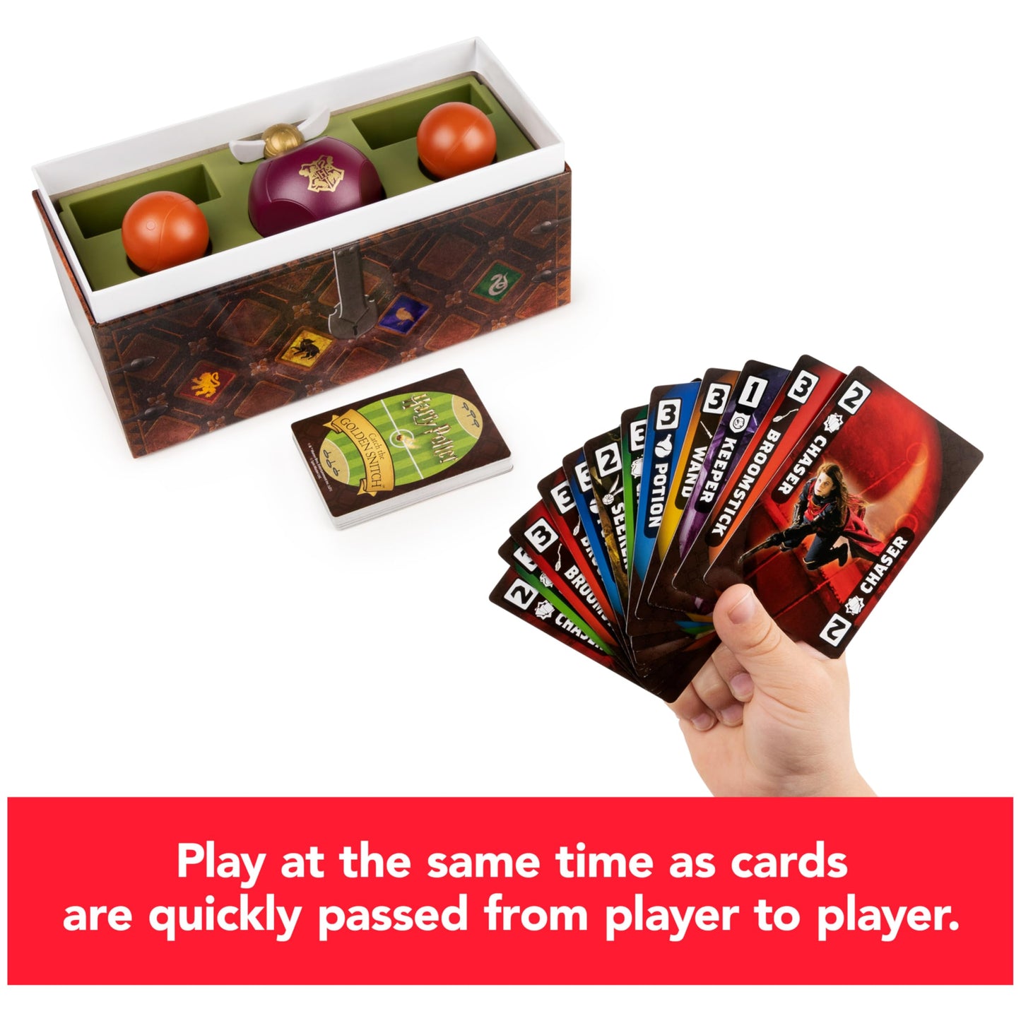 Harry Potter Catch The Golden Snitch, A Quidditch Board Game for Witches, Wizards and Muggles, Family Game Ages 8 & up Spin Master Games