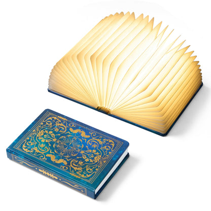 Book Lovers Gift Book Lamp, 5-Color LED, Foldable Lamp, Hot Foil Cover 🍁 All In One Marketplace Canada
