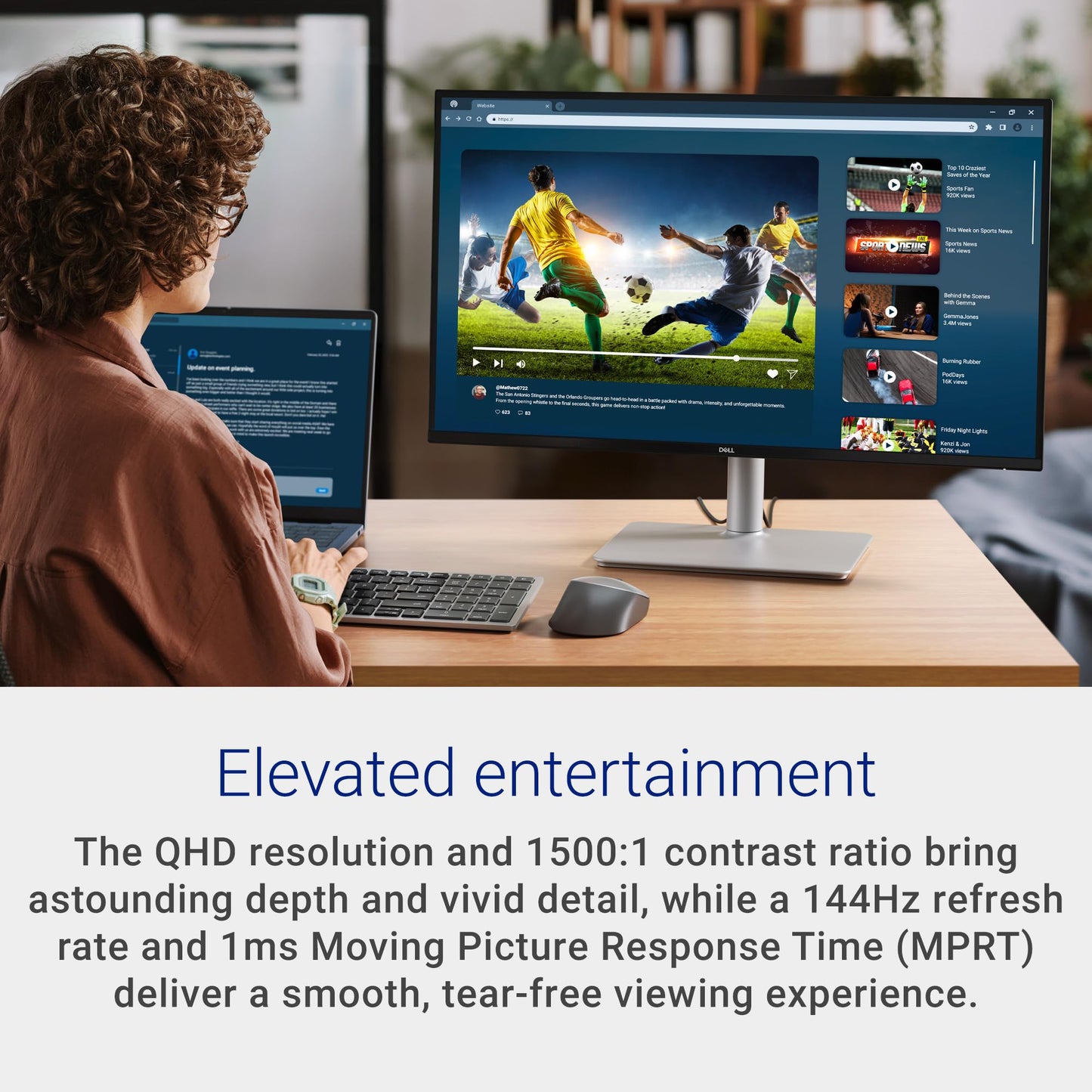 Dell 27 Plus QHD Monitor - S2725DSM, QHD IPS Panel, 144Hz, 1ms, FreeSync 🍁 All In One Marketplace Canada